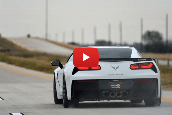 Hennessey C7 Corvette Shuts Down Texas Highway