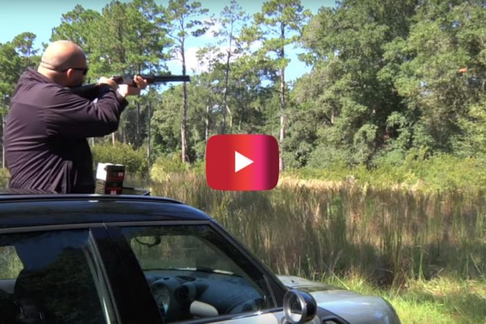 Shooting Guns from a Mini Cooper Is the Ultimate Off-Roading Activity