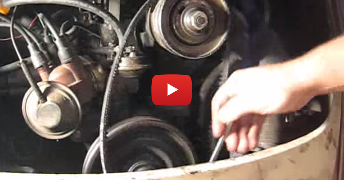 How to Change a VW Beetle’s Fan Belt While The Engine is Running How To Change A Fan Belt In 5 Seconds