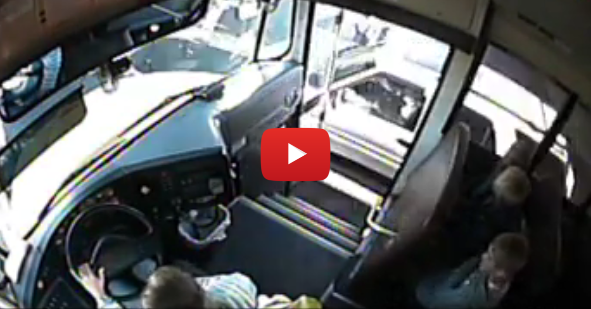 Driver Speeds Past School Bus and Nearly Runs Over 3 Kids - alt_driver