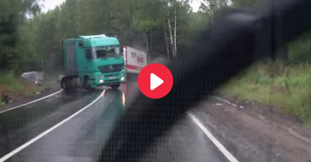 Near-Death Experience with 2 Semi-Trucks Is Why You Need a Dash Cam