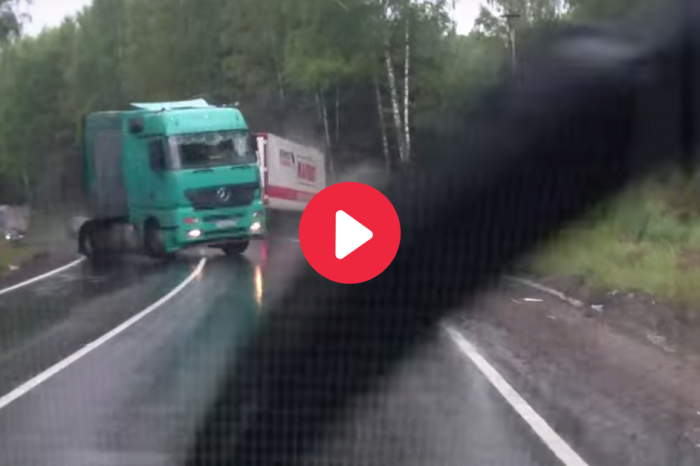 Near-Death Experience with 2 Semi-Trucks Is Why You Need a Dash Cam