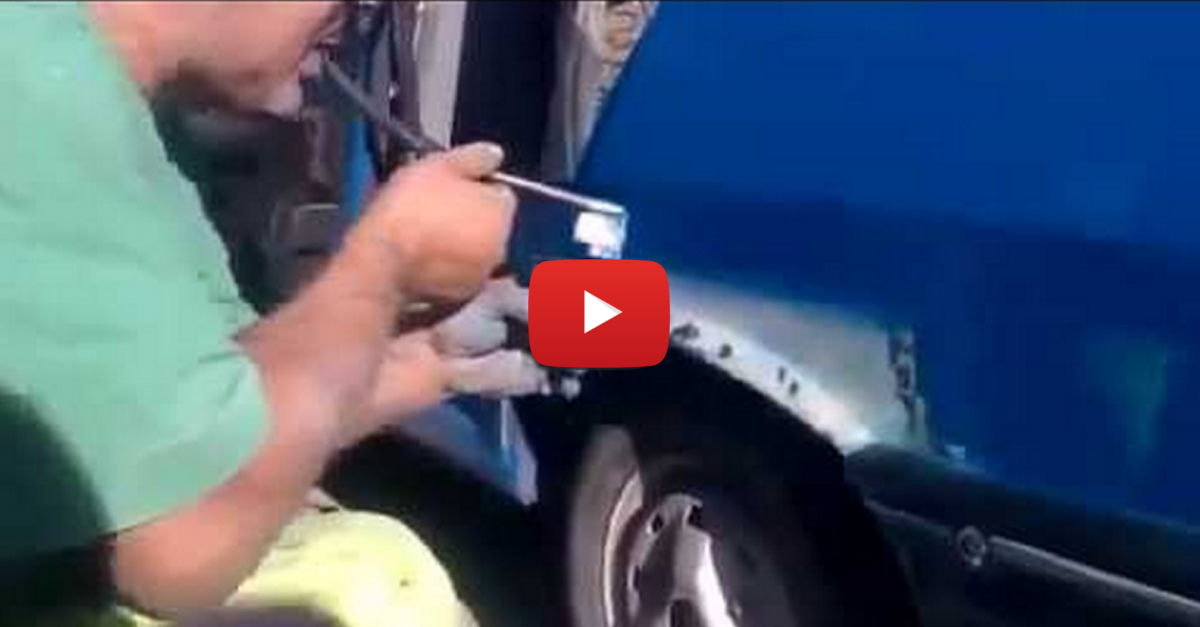 taking paint off a car