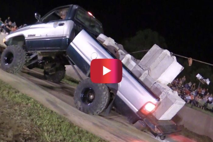 Dodge Ram Still Wins Pull Contest Even After Bending in HALF