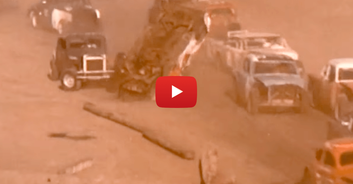 Old Chevrolet Commercial Shows Some Classic Demolition Derby From Back