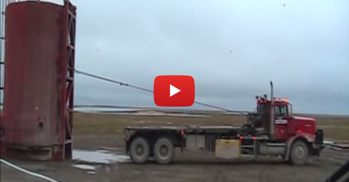 Loading a Tank with a Winch