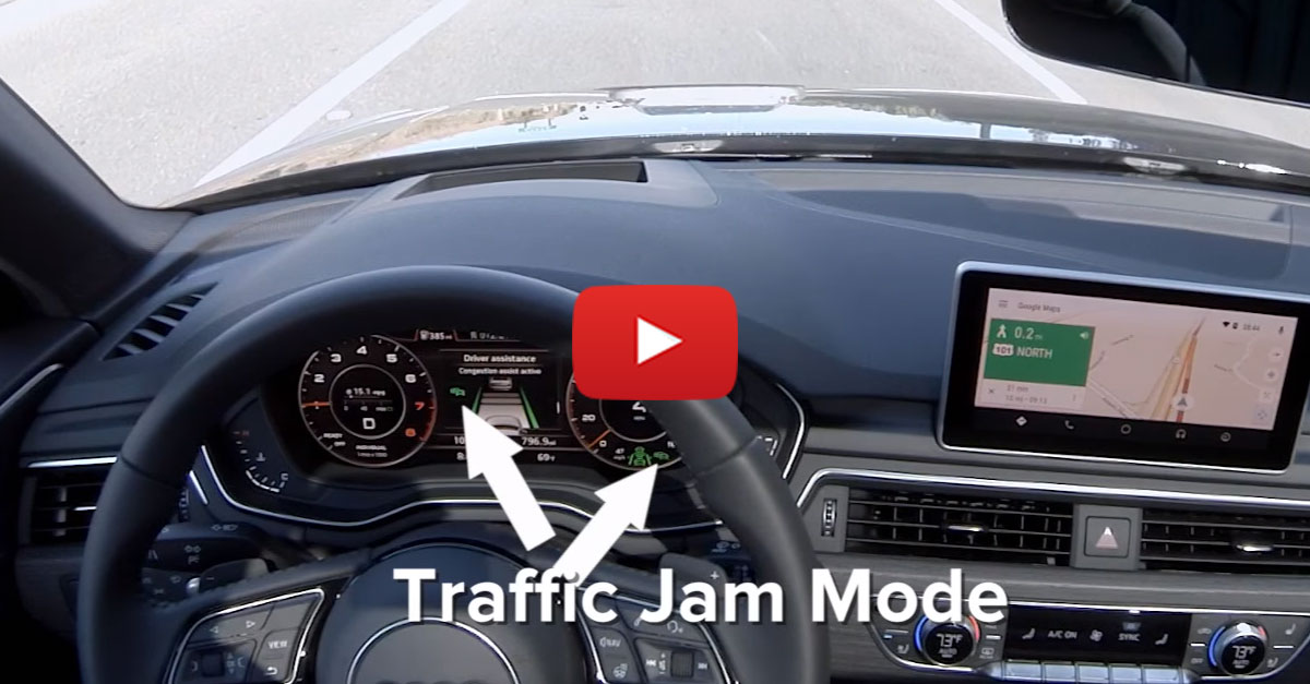 Traffic Jam Assist - 2017 Audi A4 - alt_driver
