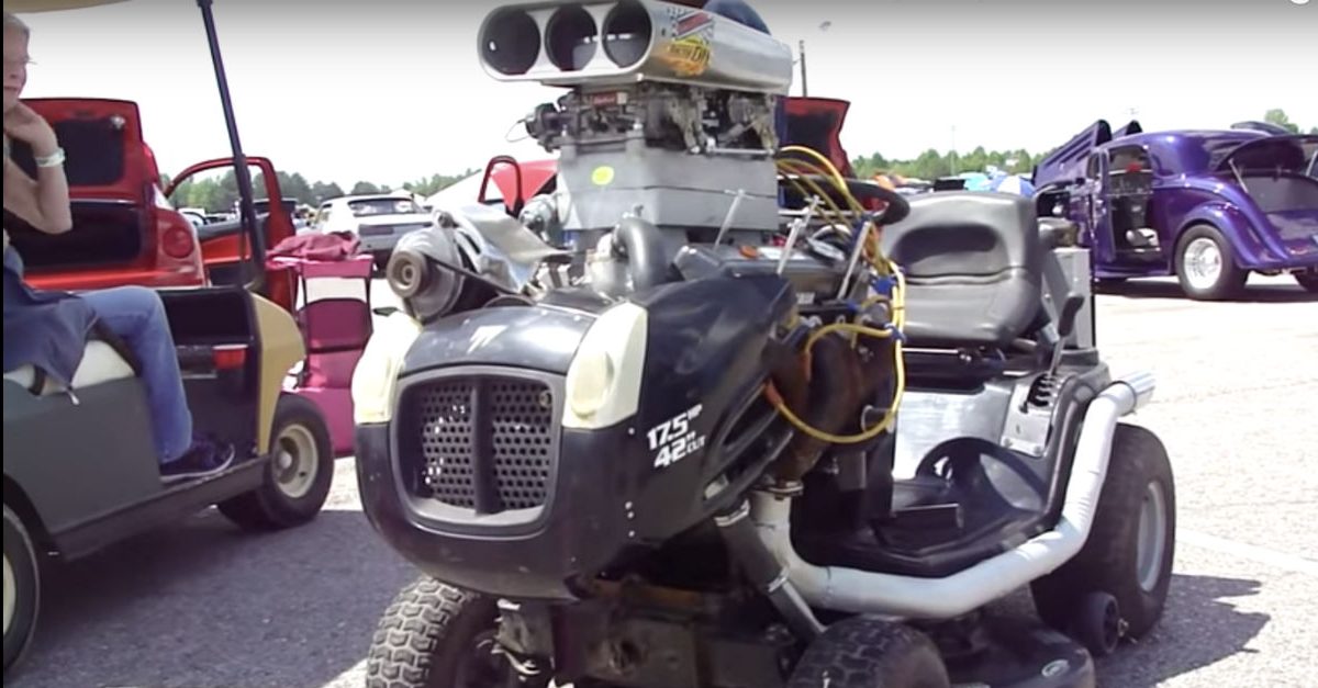 lawnmower with v8 engine