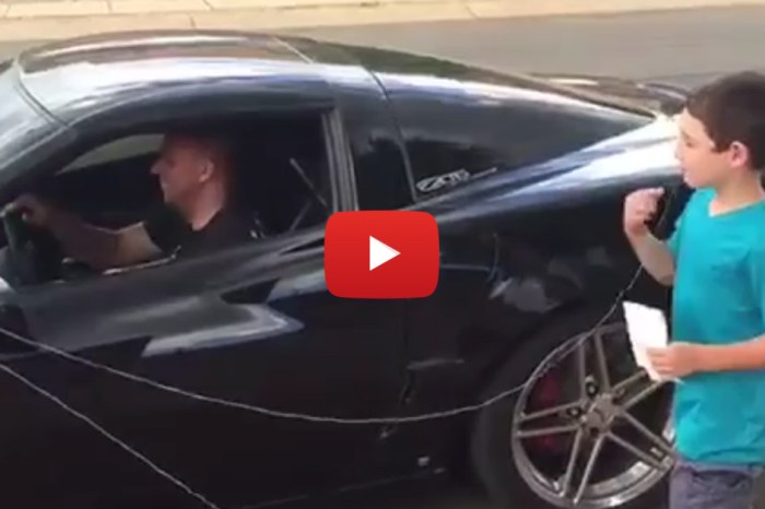 Corvette Dad Puts New Spin On Yanking Out Son’s Tooth