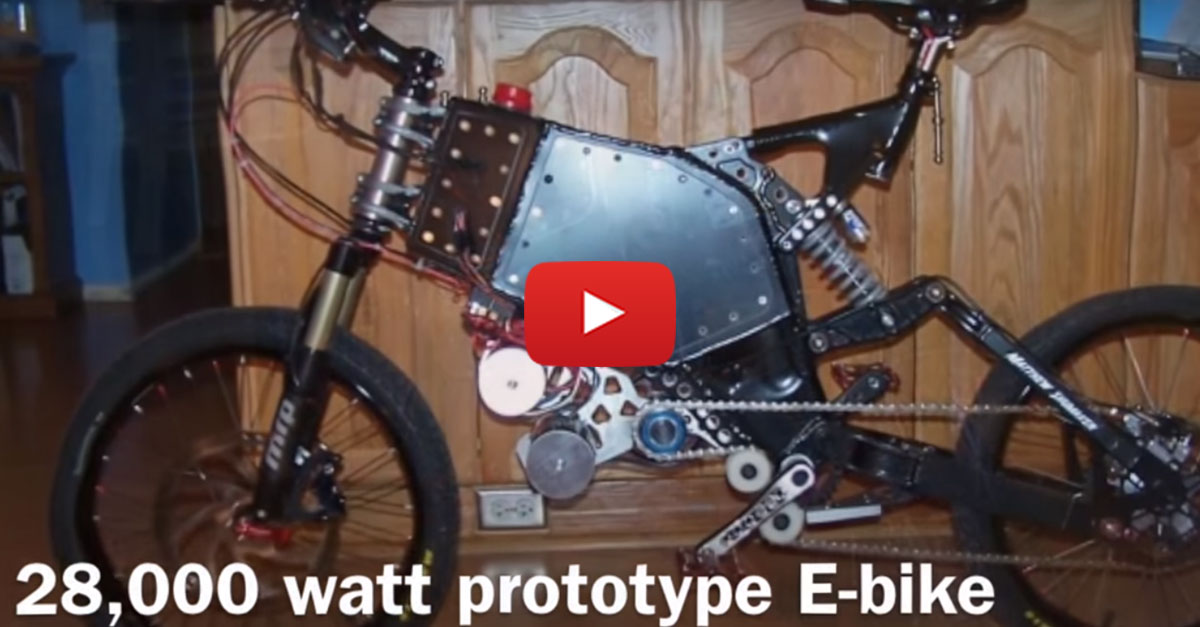 This 28,000 Watt Electric Bike Is Amazing