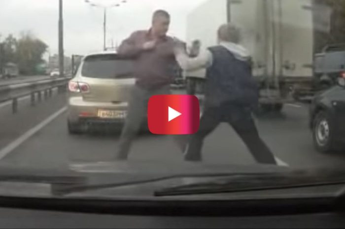Russian Big Guy Picks a Fight with the Wrong Little Guy