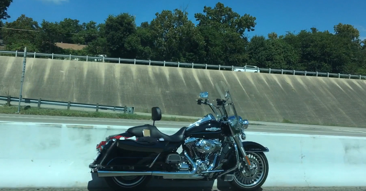 How Did This Motorcycle End Up “Ghost Riding” Down The Highway?