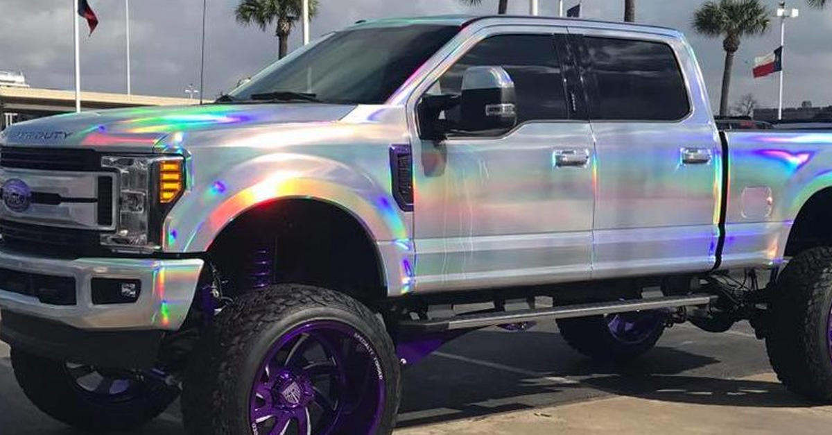 Special Edition Rainbow Ford Super Duty Costs 100,000 Engaging Car