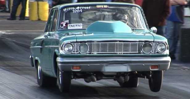 1964 Ford Fairlane Has More Motor Than Its Hood Can Handle