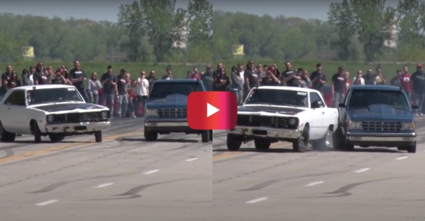 Dodge vs. Chevy Street Race Ends in Collision