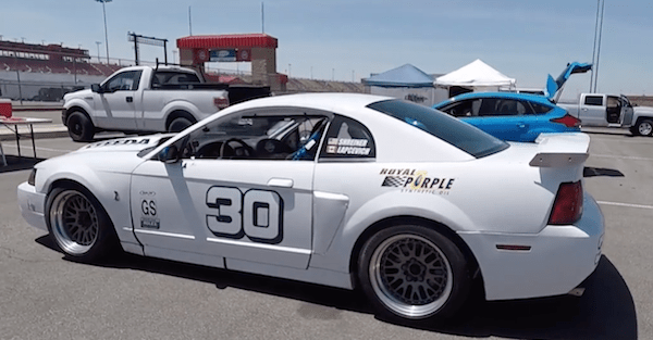 [Video] Sketchy outing in a Ford Mustang Cobra race car