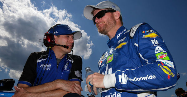 Dale Earnhardt Jr. defends his crew chief after failing to finish yet another race