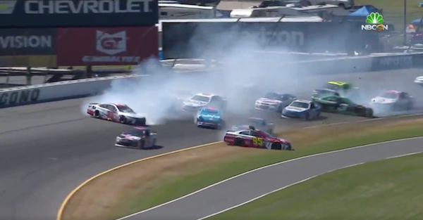 Pocono got off to a shaky start as multiple drivers never made it to lap two