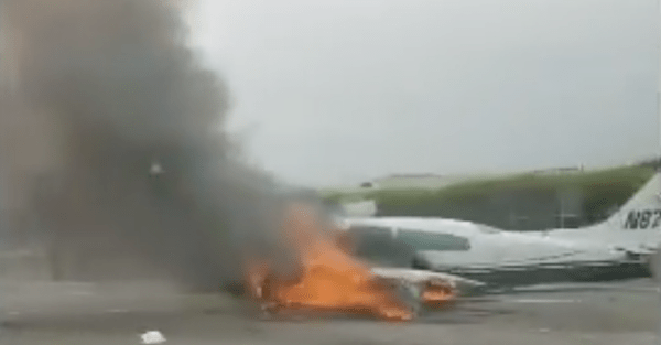 Horrifying videos emerge after a plane crashed into traffic in California