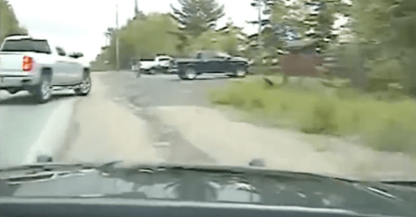 Whose fault is this police cruiser crash?
