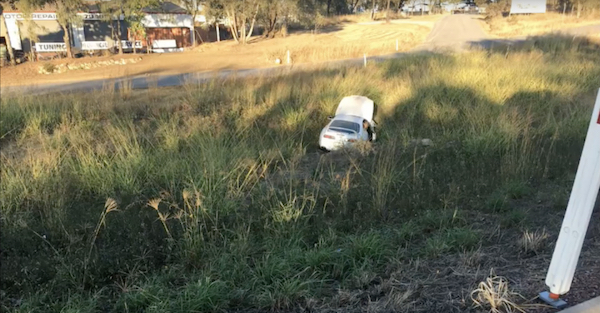 We can’t figure out why this ‘Very lucky lad’ flew off the road in his Supra