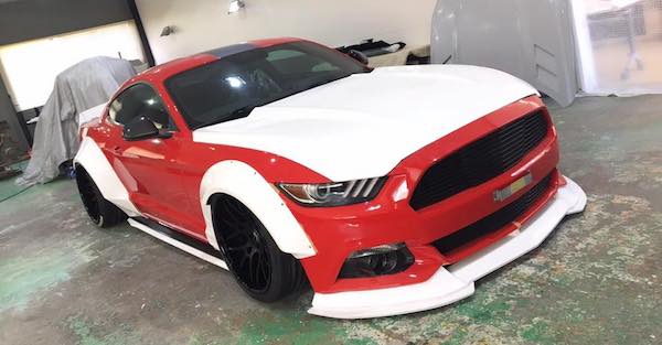 What has a tuning company done to this Mustang?