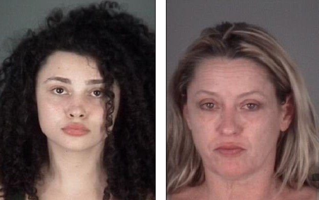 A woman and her step mom have been arrested after a video reportedly shows a brutal road rage confrontation