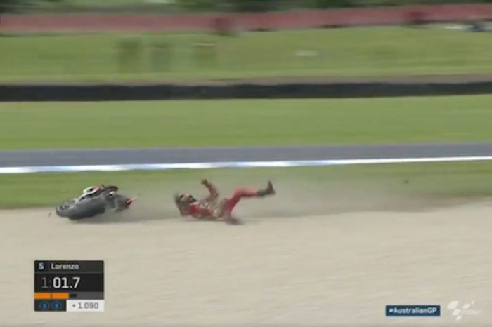 MotoGP Champ Somehow Gets Up After High-Speed Crash on Wet Track