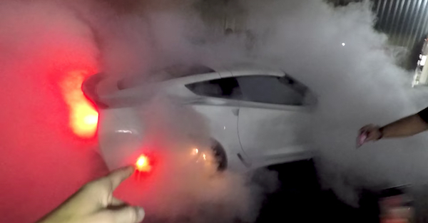 This burnout shows that where there’s smoke, there is fire