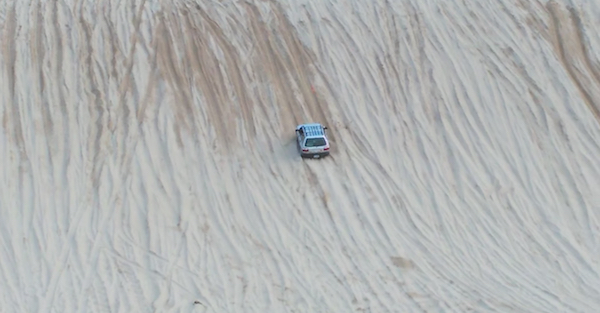 A Subaru, of all cars, climbs a test hill like it’s nothing