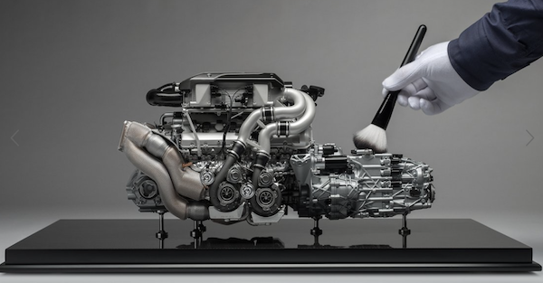 This 1:4 Scale Bugatti Chiron Model Engine is worth more than most used cars.