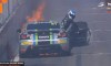 Australian race car fire via screen grab Fox Sports