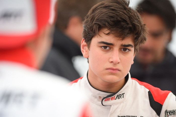 A teenage driver is already already being compared to one of the greats