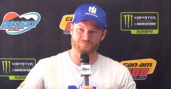 Dale Earnhardt Jr is on the verge of breaking down at any moment