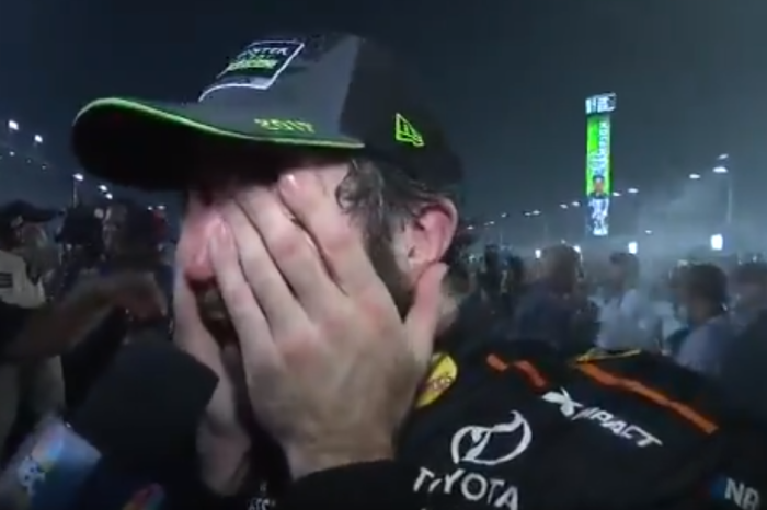 Here’s the incredible moment Martin Truex, Jr. celebrated after winning at Homestead