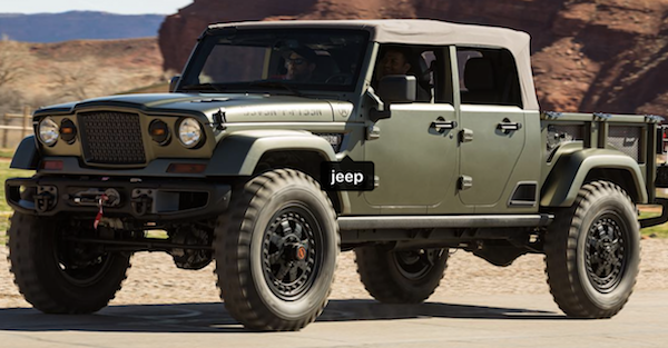 The new Jeep Scrambler pickup will be an honest to goodness convertible