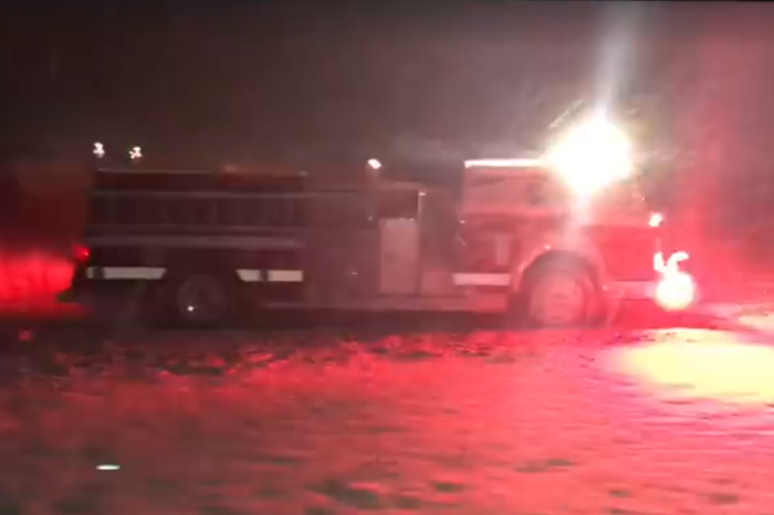 You just can’t beat hooning a fire truck in the snow
