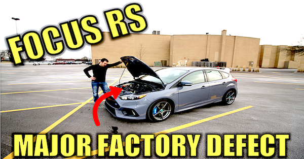 The Ford Focus RS has a major engine problem that could cost Ford millions