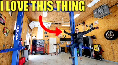 How Much a Three-Car Garage with a Two-Post Lift Costs