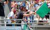 Patrick Dempsey at Indy 500 green flag by Michael Hickey Getty Images
