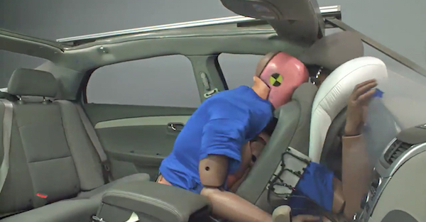 Here’s a horrific look at what happens if you’re not wearing seatbelts in a car crash