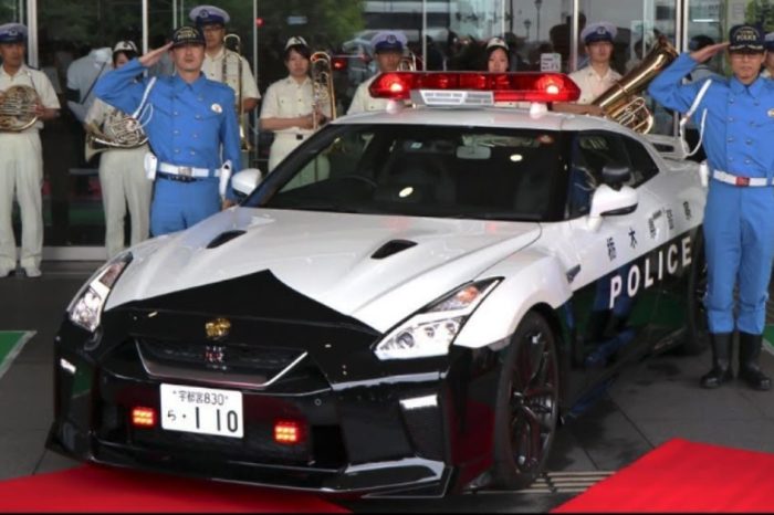 This Sleek Nissan GT-R Was Donated to the Japanese Police Force