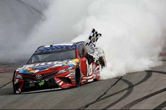 Kyle Busch Wins NASCAR Cup Series Race in Controversial Finish