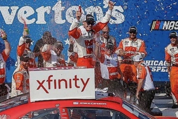 Kyle Larson Nabs Stunning Xfinity Race Victory at Chicagoland