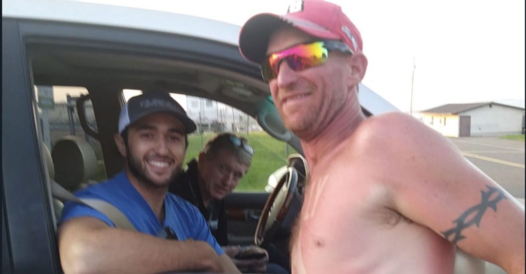 Man Gets NASCAR Drivers Sunburned on Body
