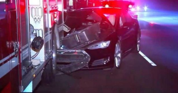 Tesla Driver Thought He Was in Autopilot Mode When He Crashed into Firetruck