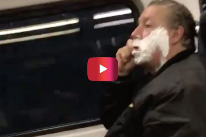 Loose Cannon Commuter Caught Shaving on New Jersey Train