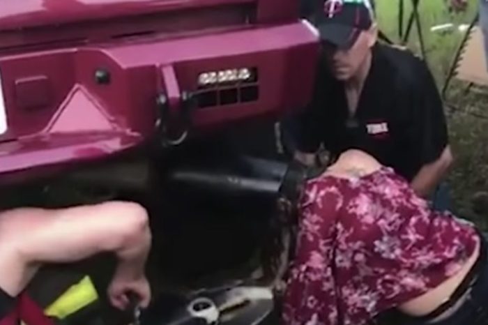 Drunk Girl Gets Head Stuck in Tailpipe at Minnesota Music Festival