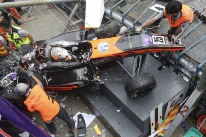 Teen Driver Somehow Survives Extreme Formula 3 Crash