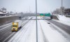 Motorist travel along Interstate-75 through several inches of snow as the area deals with record breaking freezing weather January 6, 2014 in Detroit, Michigan